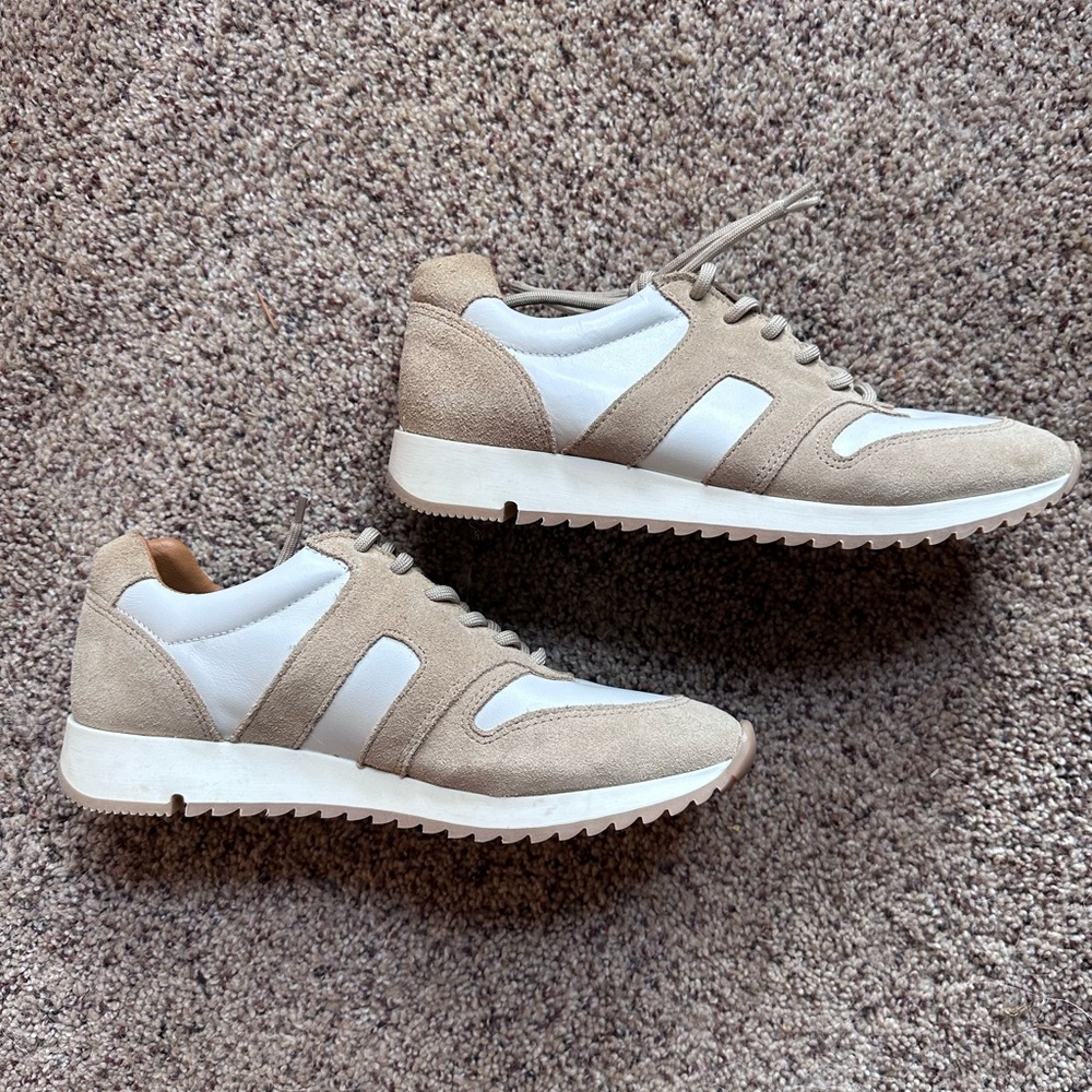 Able Tan and White Women’s Sneakers